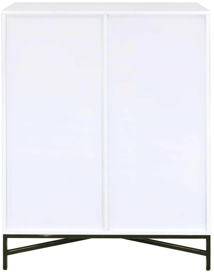 40" X 22" X 52" White  Weathered Wood Pattern Wardrobe