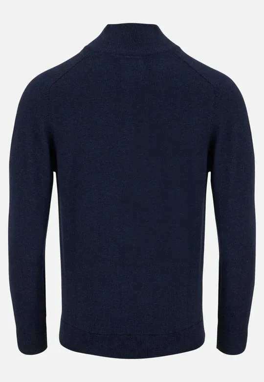 6th Sense Diego Half Zip Sweater - Navy