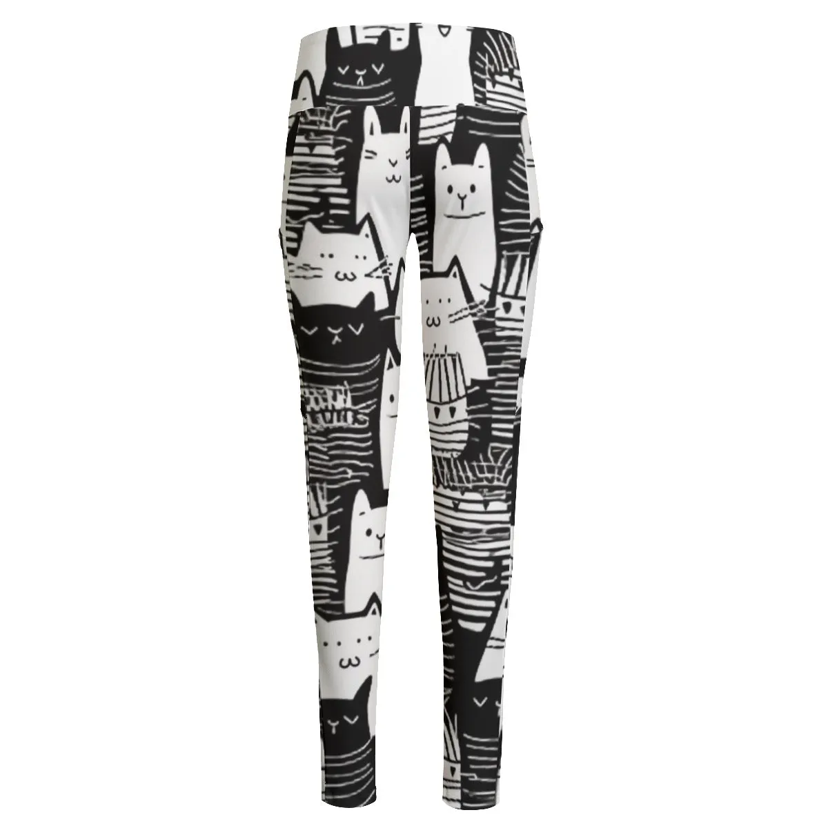 All-Over Print Women's High Waist Leggings With Side Pocket 169