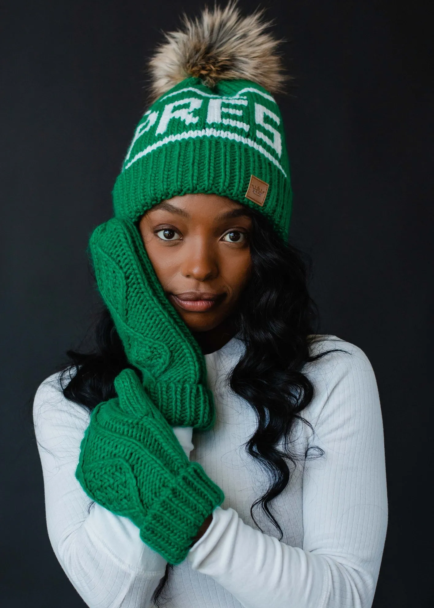 Apres Pom Pom Beanie - Green