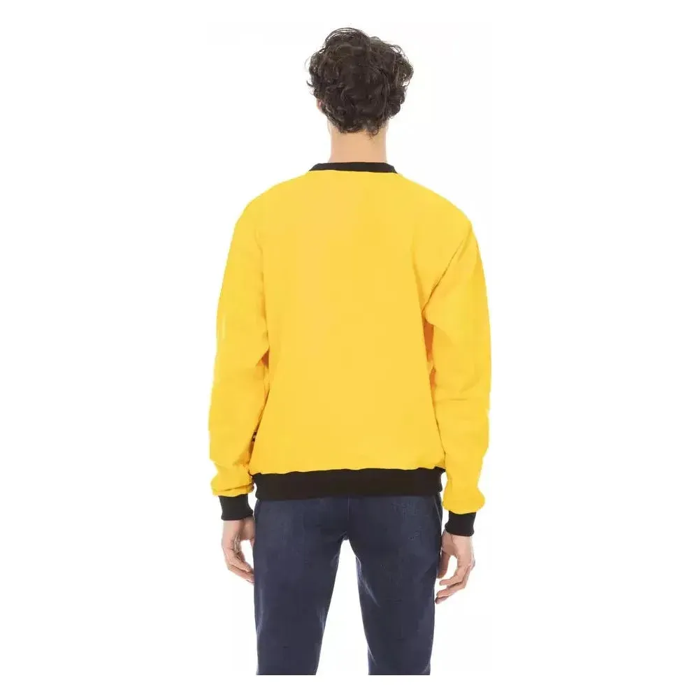 Baldinini Trend Yellow Cotton Men Sweater