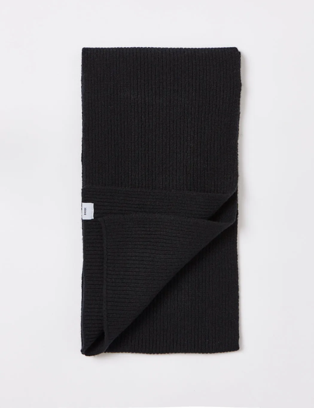 Bhode Hawick Scarf (Lambswool)  - Black