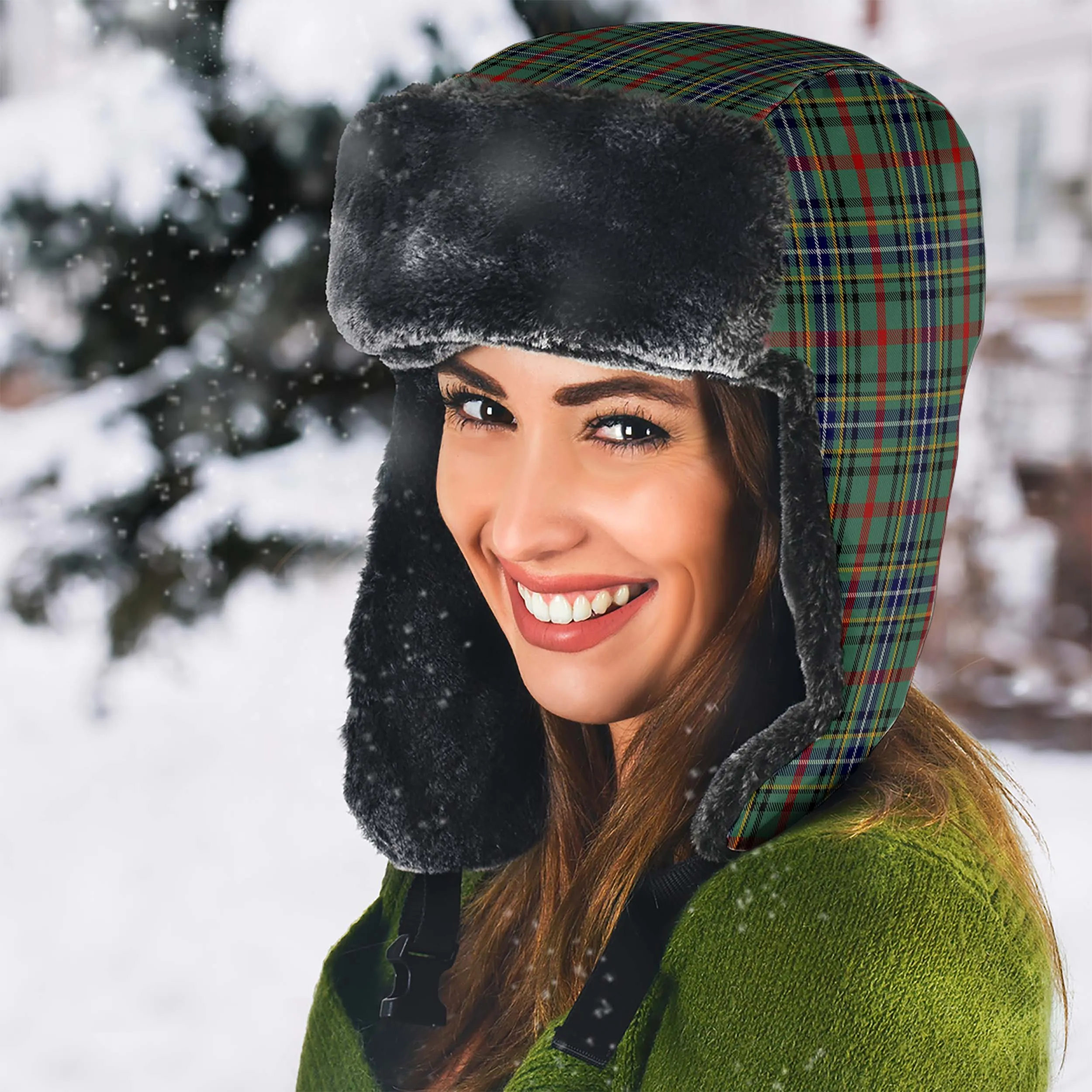 Bisset Tartan Winter Trapper Hat