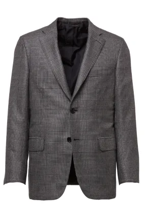 Black-Grey Plaid Sport Jacket