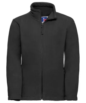 Black - Kids full-zip outdoor fleece