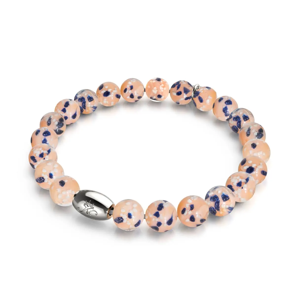 Blueberry Cobbler | .925 Sterling Silver | Firefly Glass Bracelet