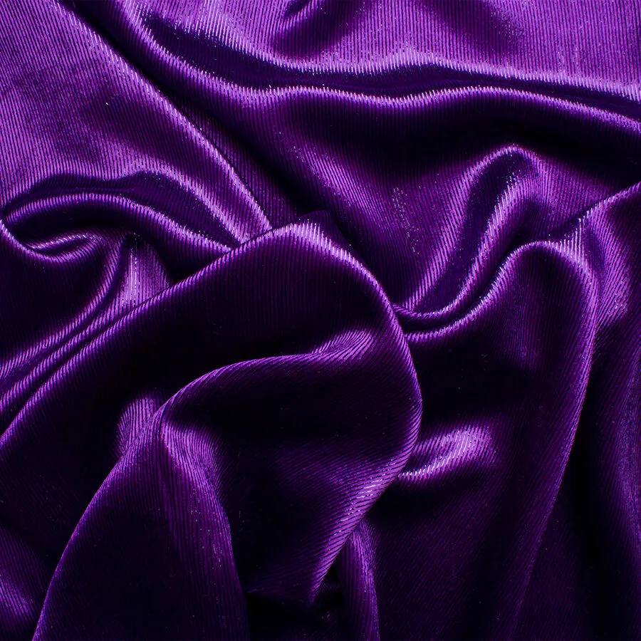 Bright Purple Laminated Velvet