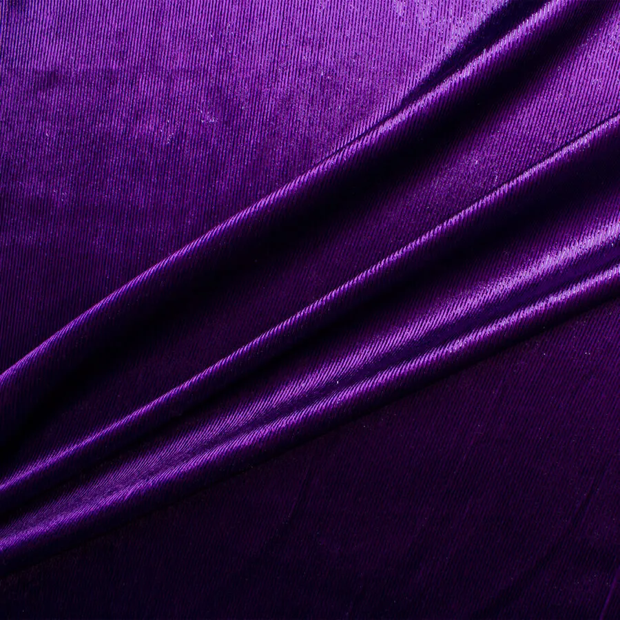 Bright Purple Laminated Velvet