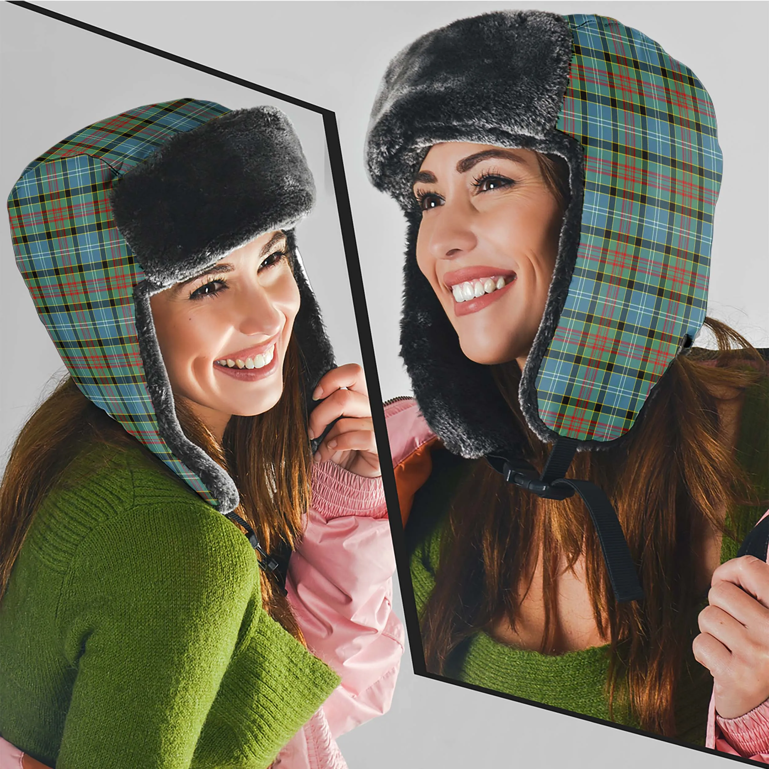 Brisbane Tartan Winter Trapper Hat