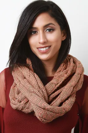 Cable Knit Infinity Scarf