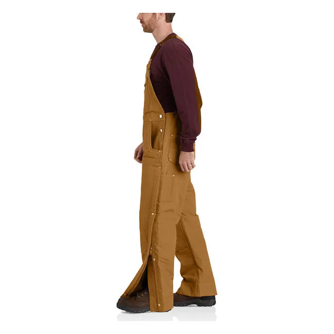 Carhartt Duck Insulated Bib Overall Carhartt Brown