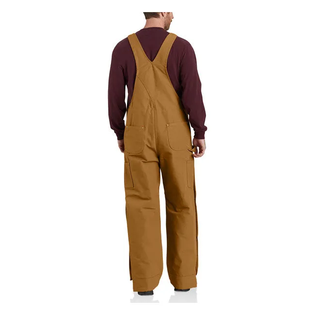 Carhartt Duck Insulated Bib Overall Carhartt Brown