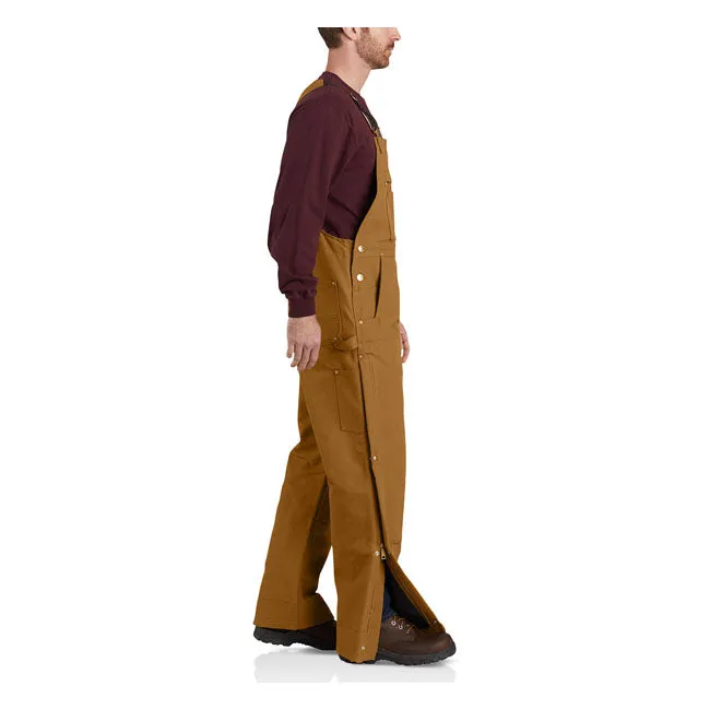 Carhartt Duck Insulated Bib Overall Carhartt Brown