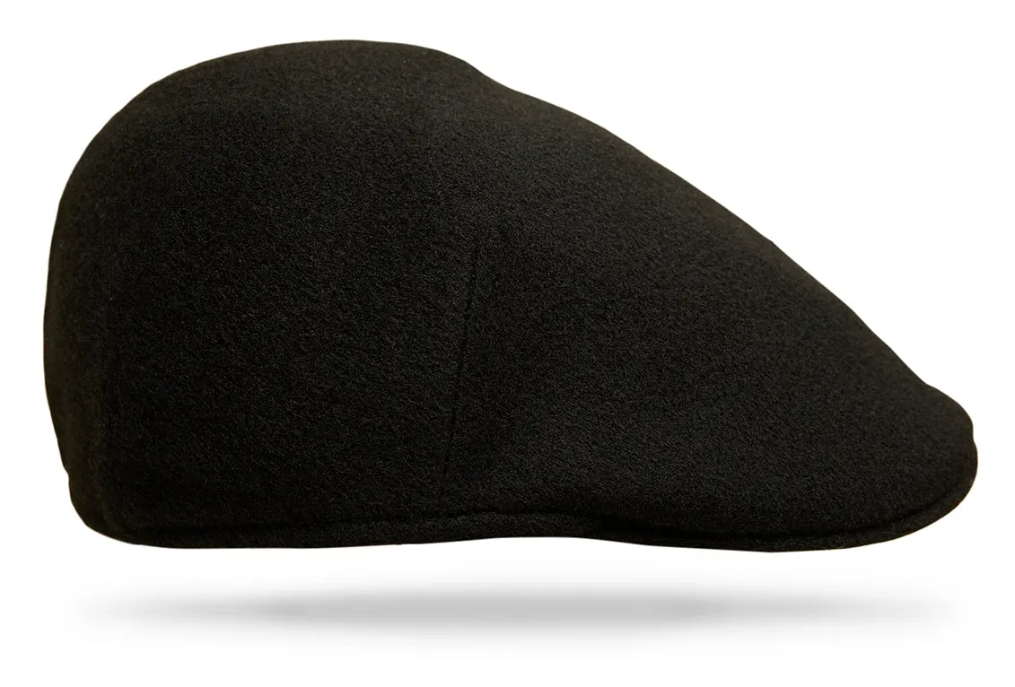 Cashmere Driving Cap - Black