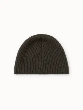 Cashmere Rib Knit Beanie