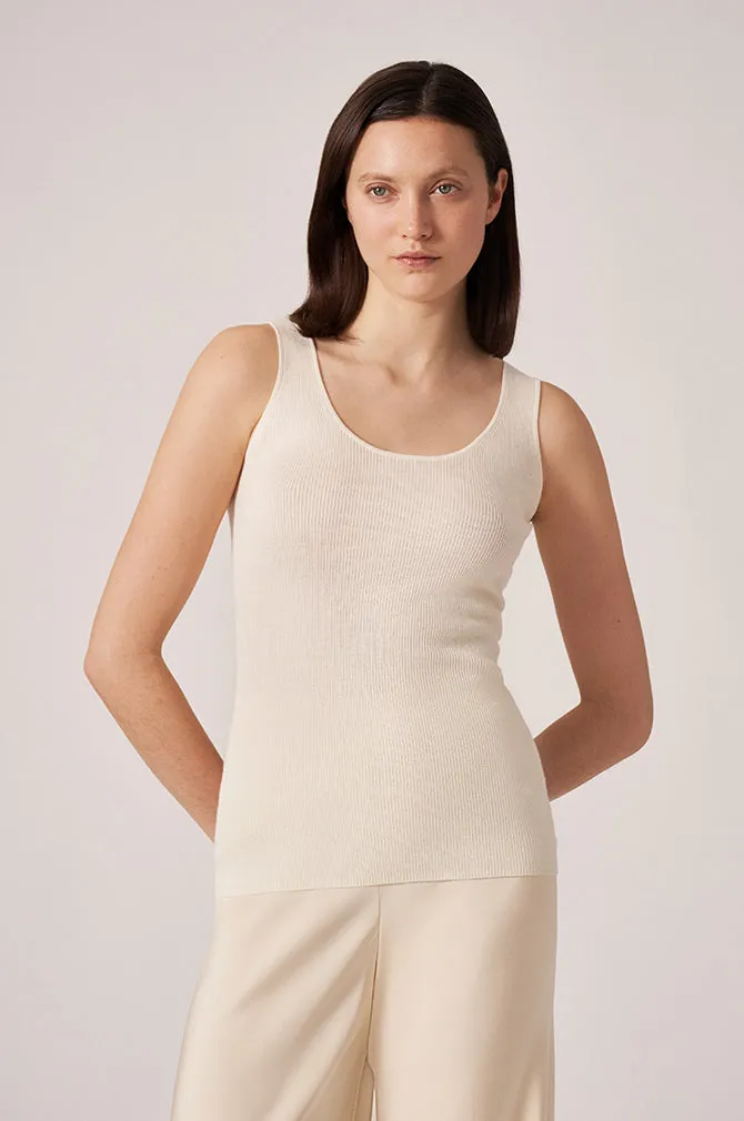 CASHMERE / SILK RIB TANK