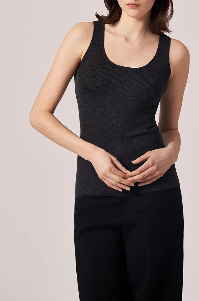 CASHMERE / SILK RIB TANK