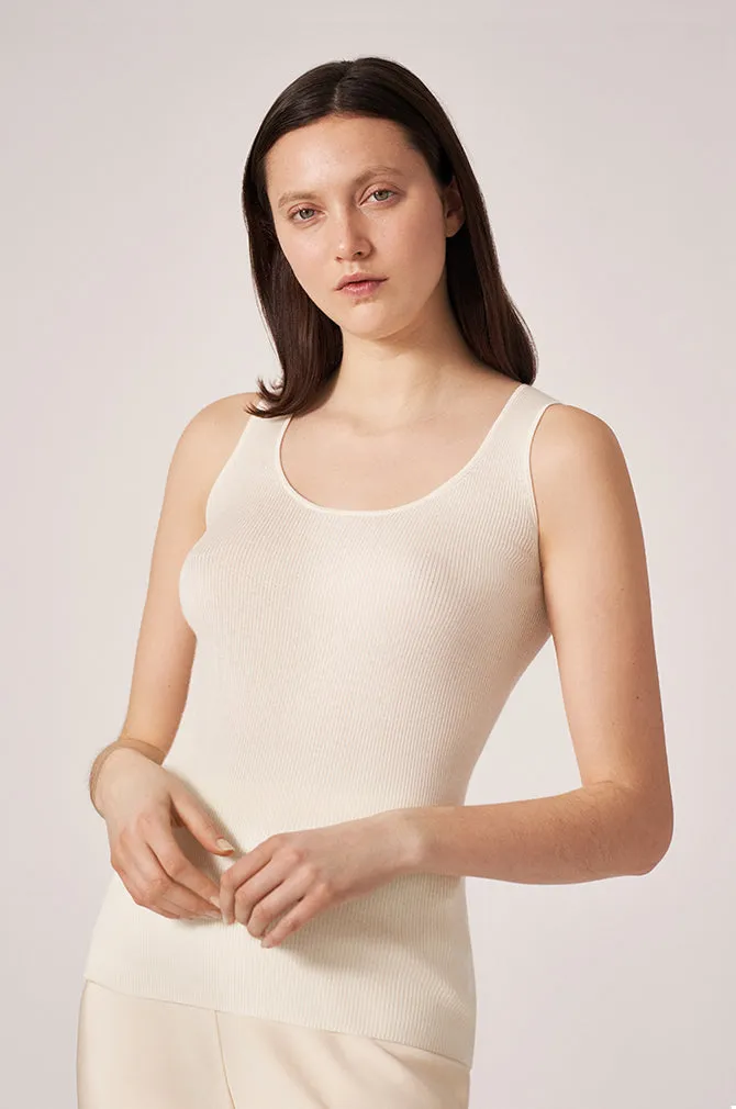 CASHMERE / SILK RIB TANK