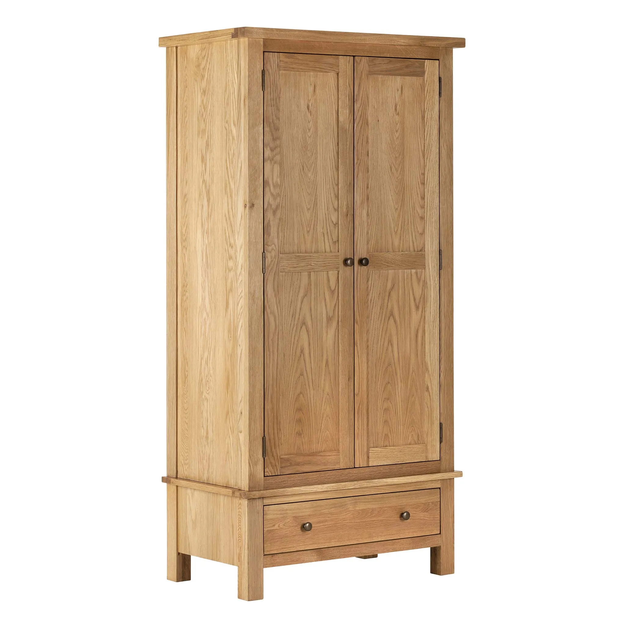 Charlestown Oak Double Wardrobe