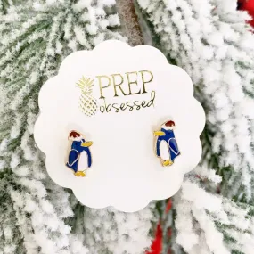 Christmas Hat Penguin Signature Enamel Studs