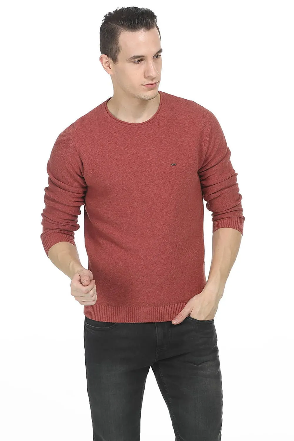 Comfort Fit Mens Roll Neck Sweater