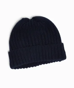 Corgi Wool Cashmere Hat in Dark Navy