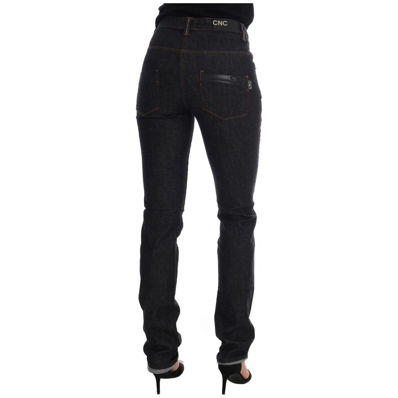 Costume National Sleek Dark Blue Super Slim Jeans