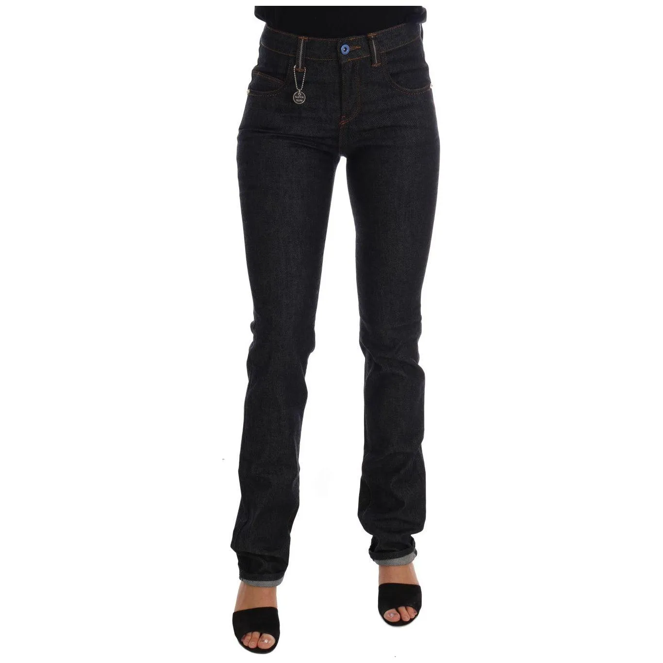 Costume National Sleek Dark Blue Super Slim Jeans