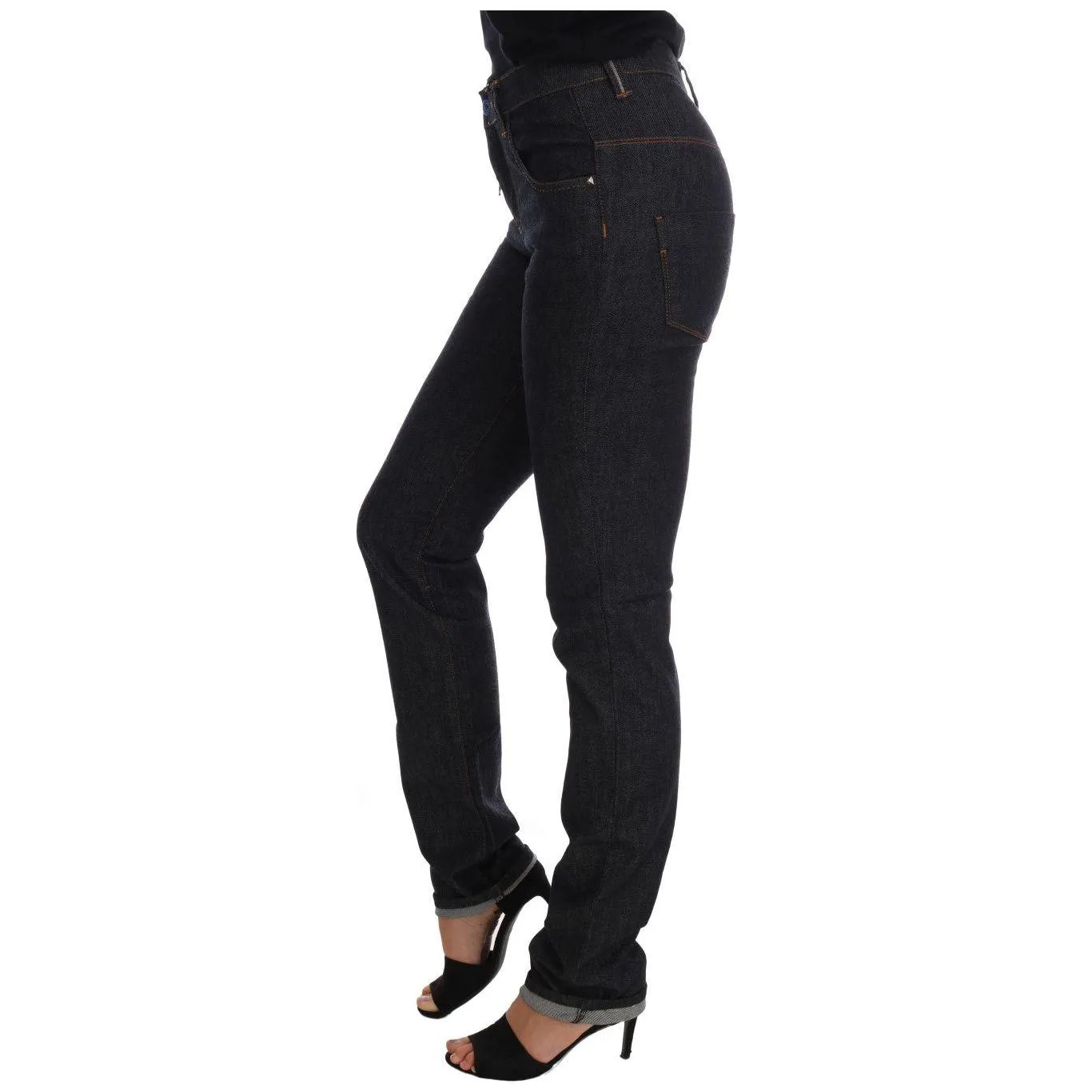 Costume National Sleek Dark Blue Super Slim Jeans