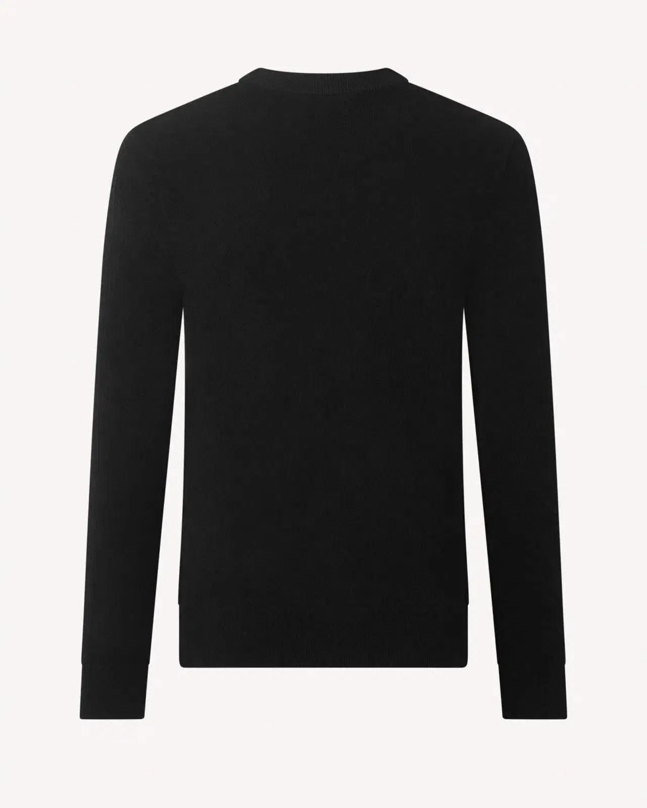 Crew Neck Black Cashmere Jumper