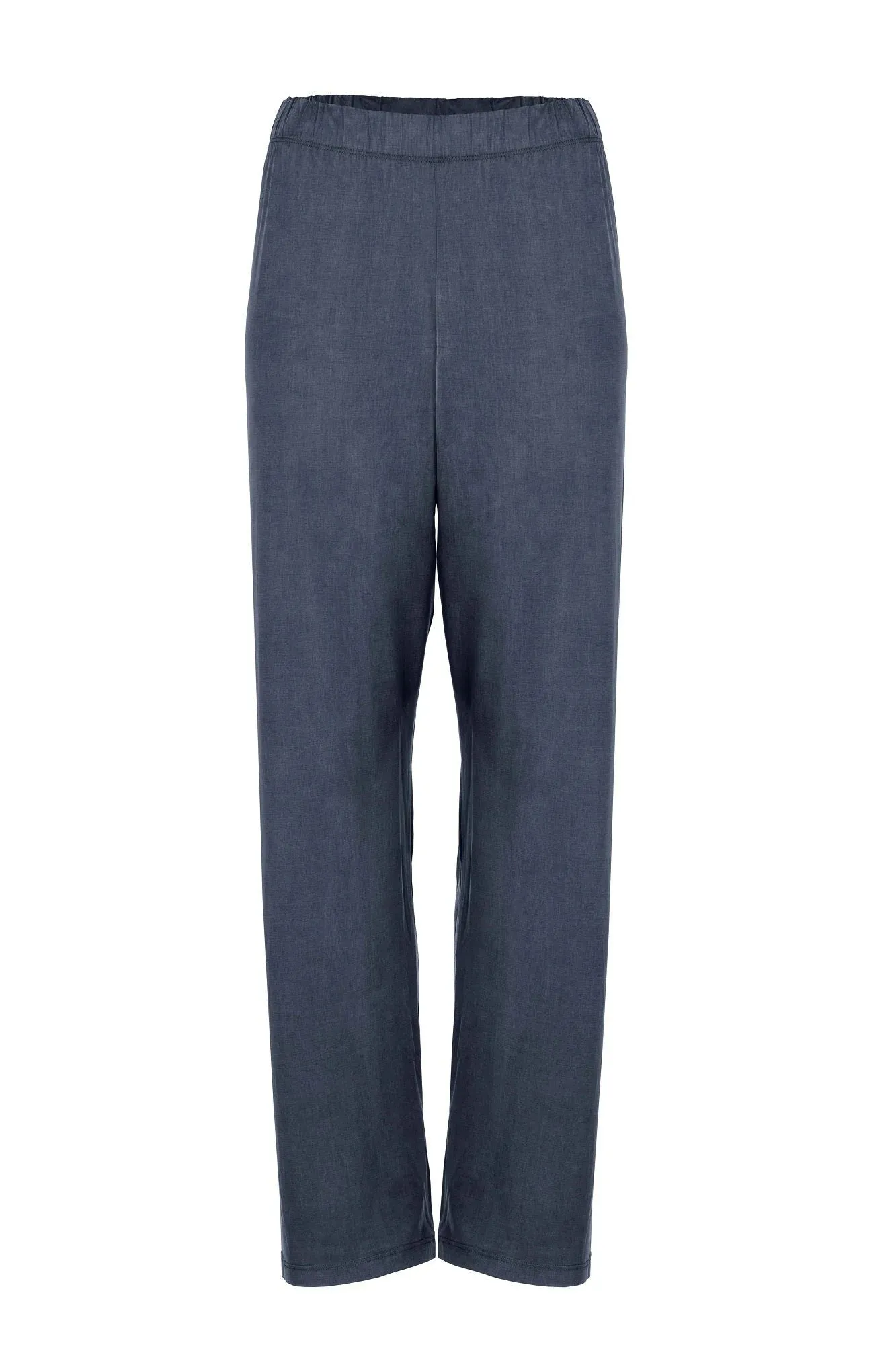 cupro pant - high waist - midnight blue