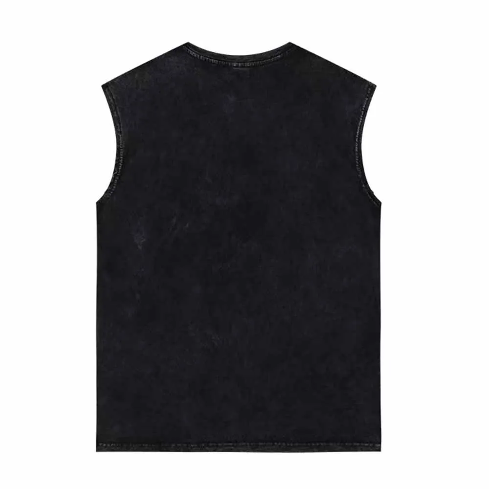 Dada Daddy Dad Bruh Vintage Washed Vest Top