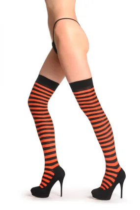 Dark Orange & Black Stripes