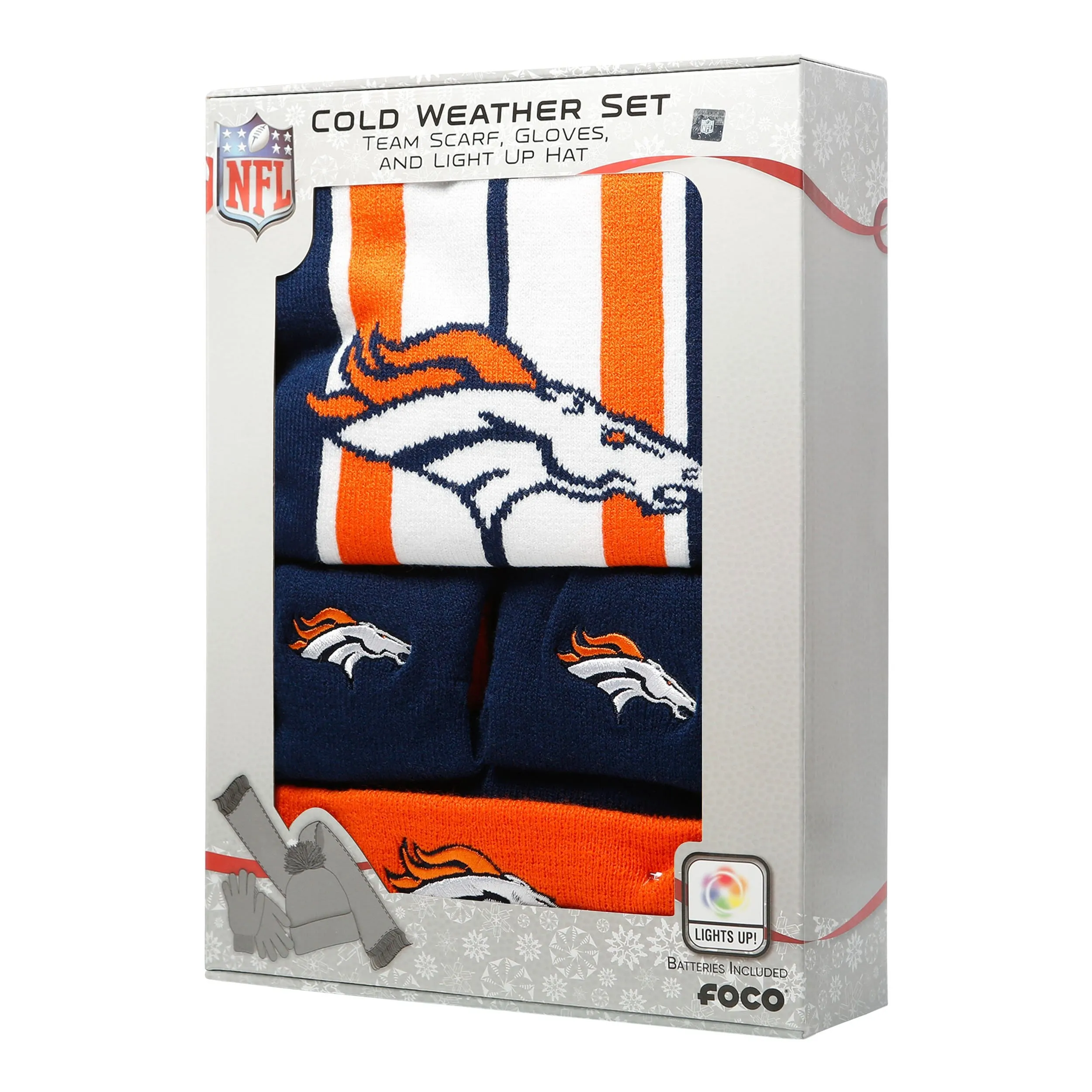 Denver Broncos NFL Snow Stealer Cold Weather Set