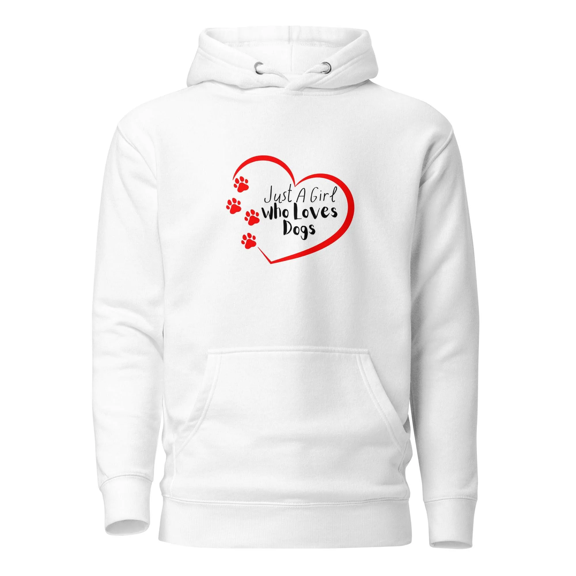 Dog Lover Premium Cotton Hoodie - Just A Girl Who Loves Dogs