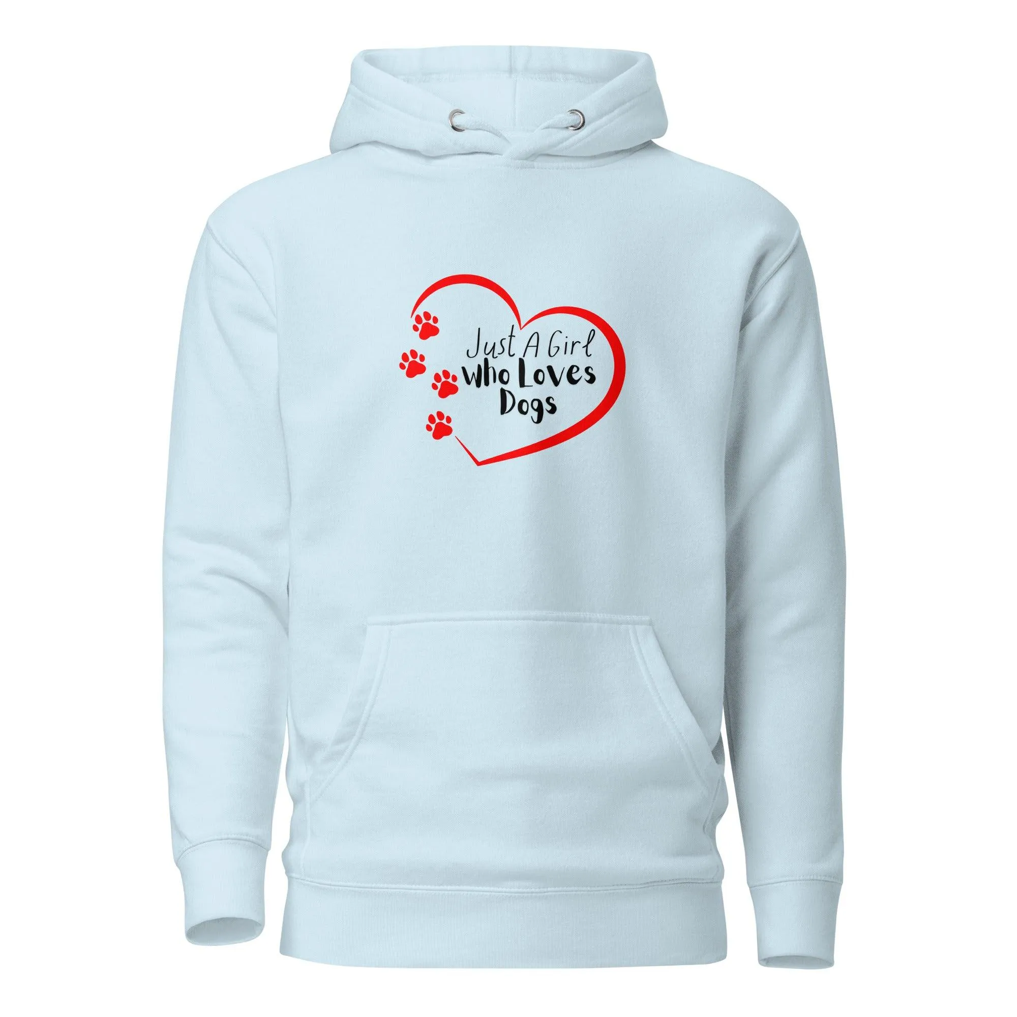 Dog Lover Premium Cotton Hoodie - Just A Girl Who Loves Dogs