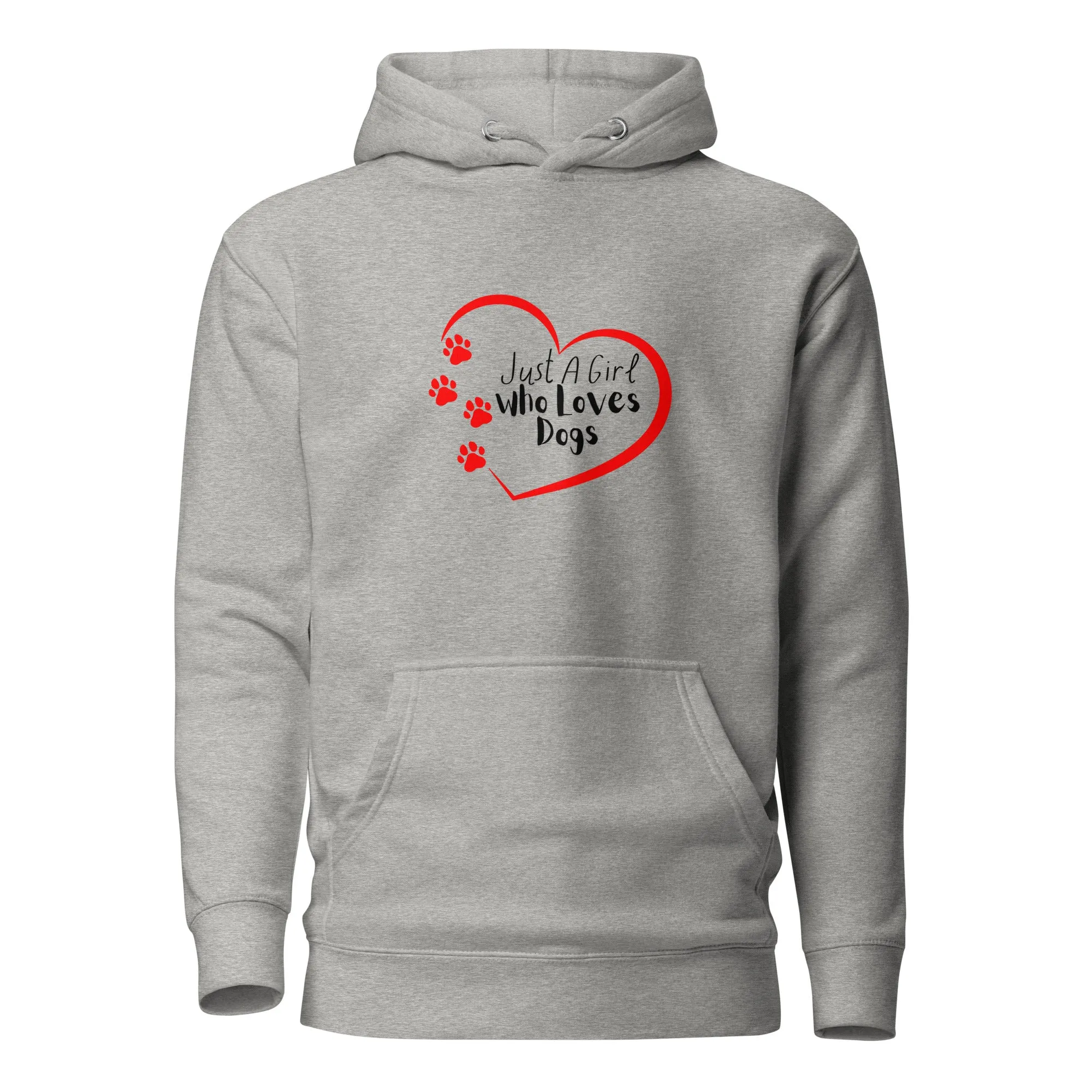 Dog Lover Premium Cotton Hoodie - Just A Girl Who Loves Dogs