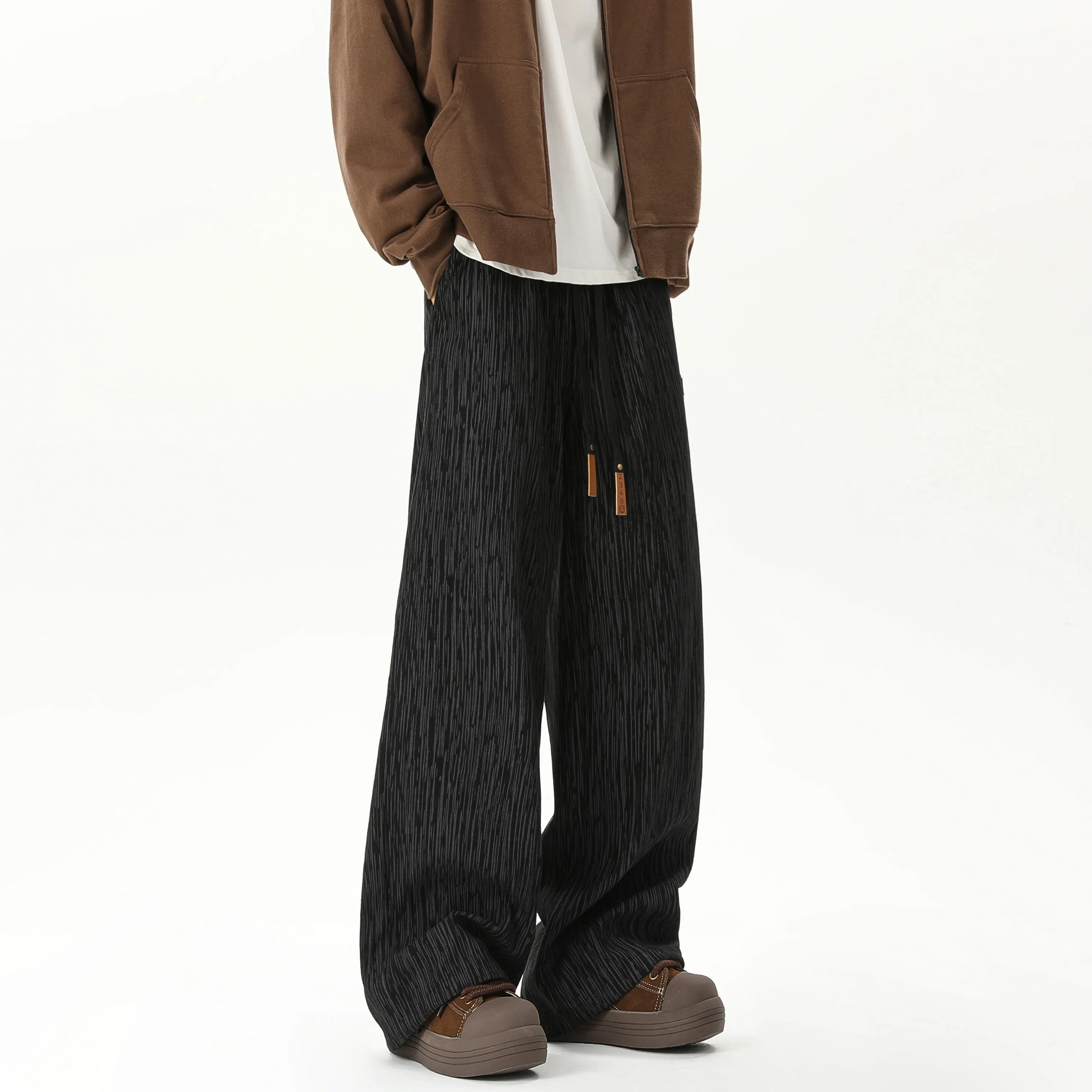 Faire Echo Autumn Winter Textured Loose Pants