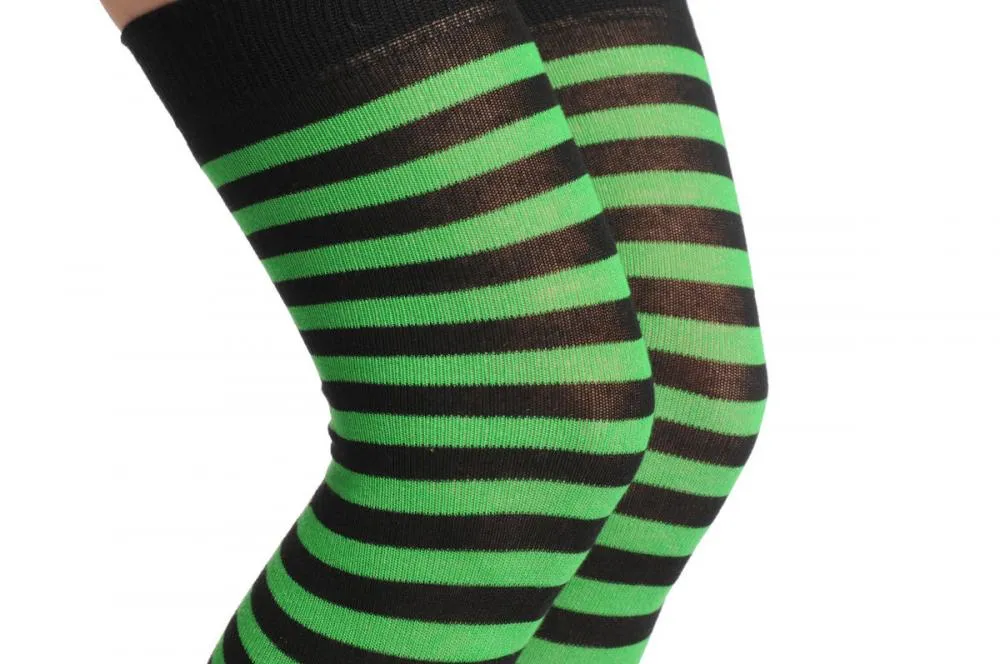 Forest Green & Black Stripes