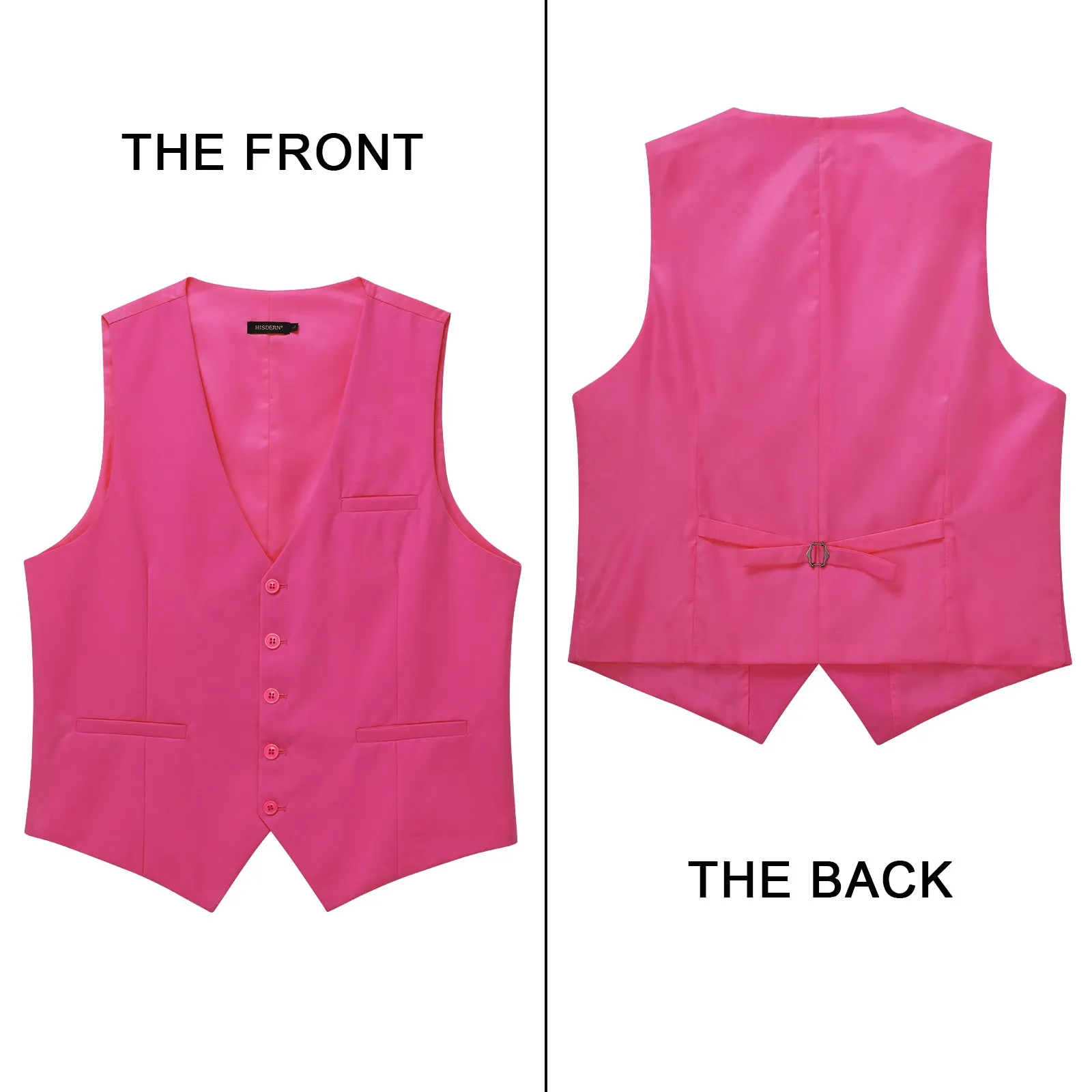 Formal Suit Vest - HOT PINK