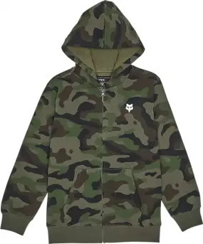 Fox Camo Fleece Zip Youth Hoodie