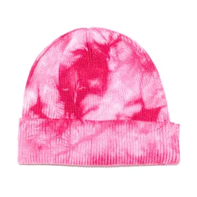 Fuchsia Tie Dye Beanie