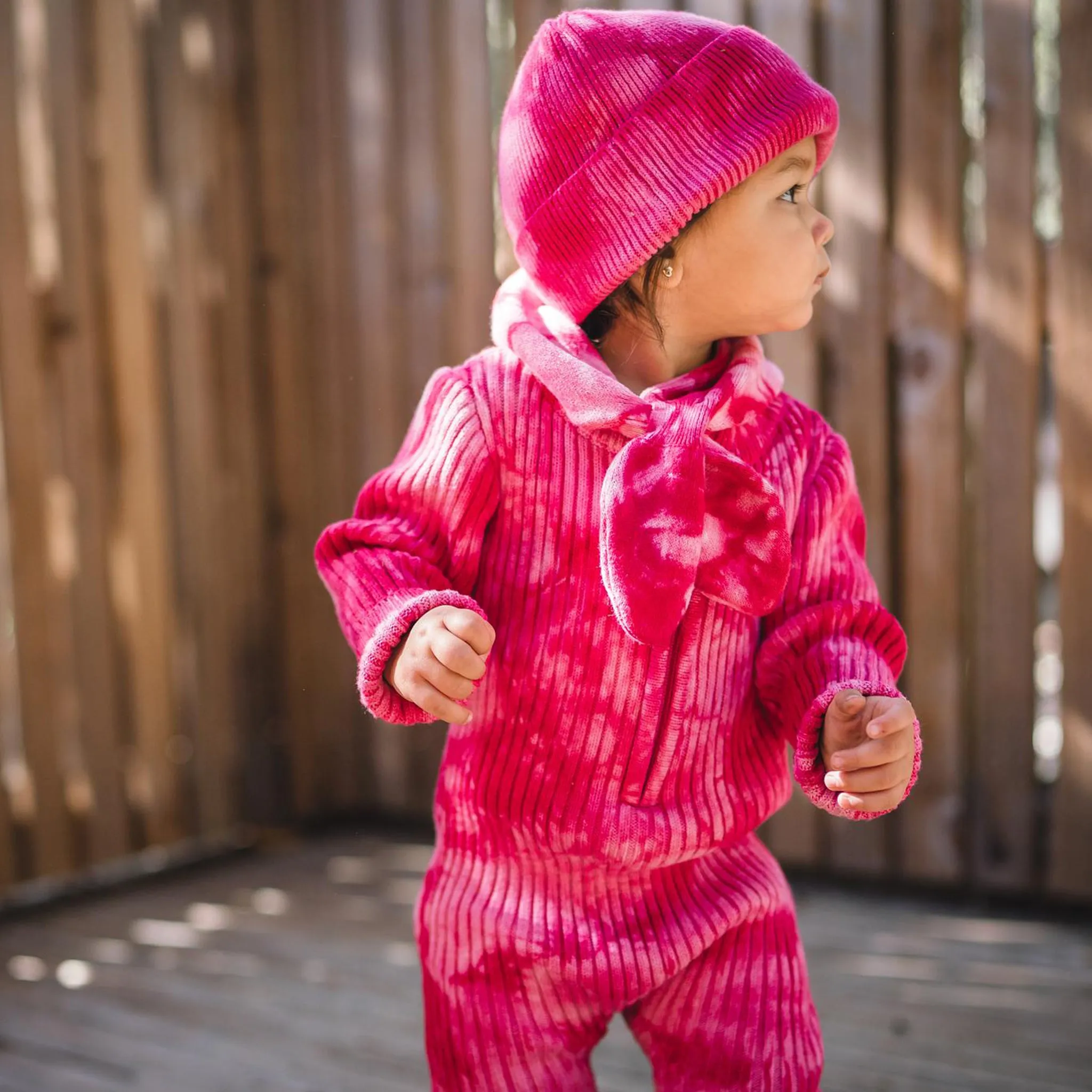 Fuchsia Tie Dye Beanie