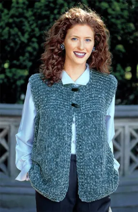 Garter Yoke Vest Pattern (Knit)