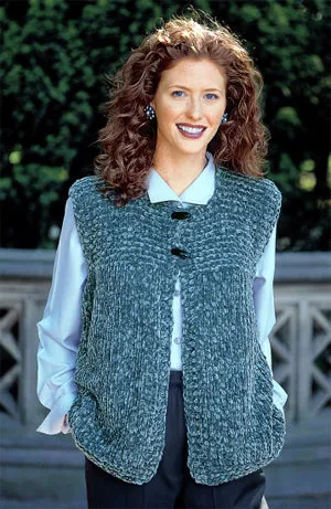 Garter Yoke Vest Pattern (Knit)