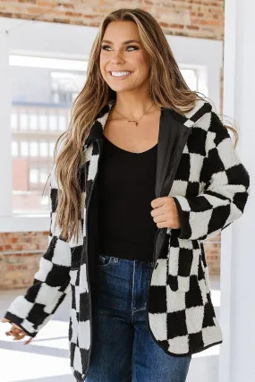 Gina Checkered Fleece Jacket | DROPSHIP