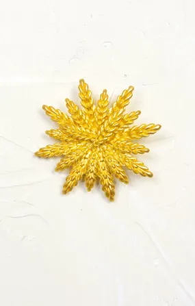 Golden Wheat Brooch