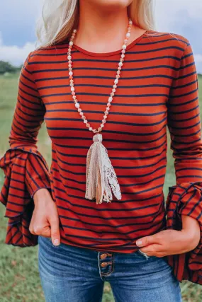 Grace Tassel Beaded Necklace