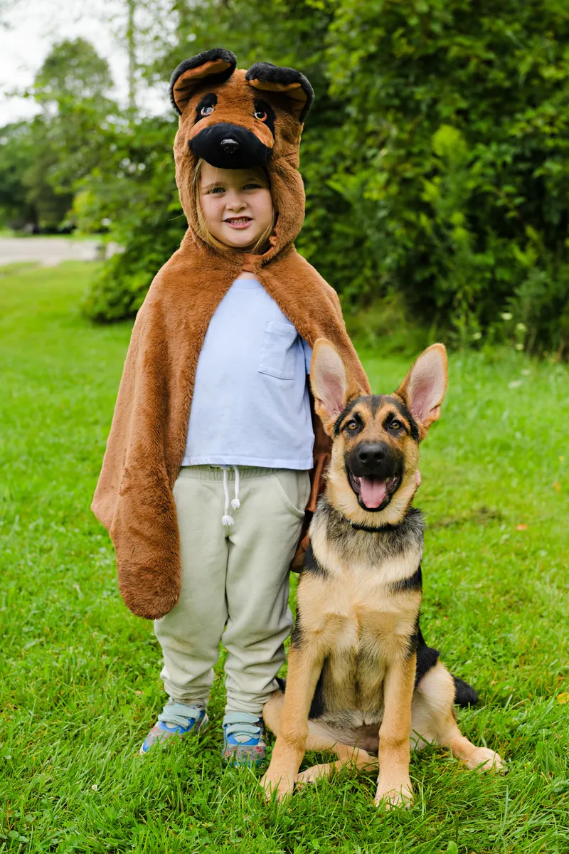 Great Pretenders German Shepherd Dog Cuddle Cape, Size 4-6