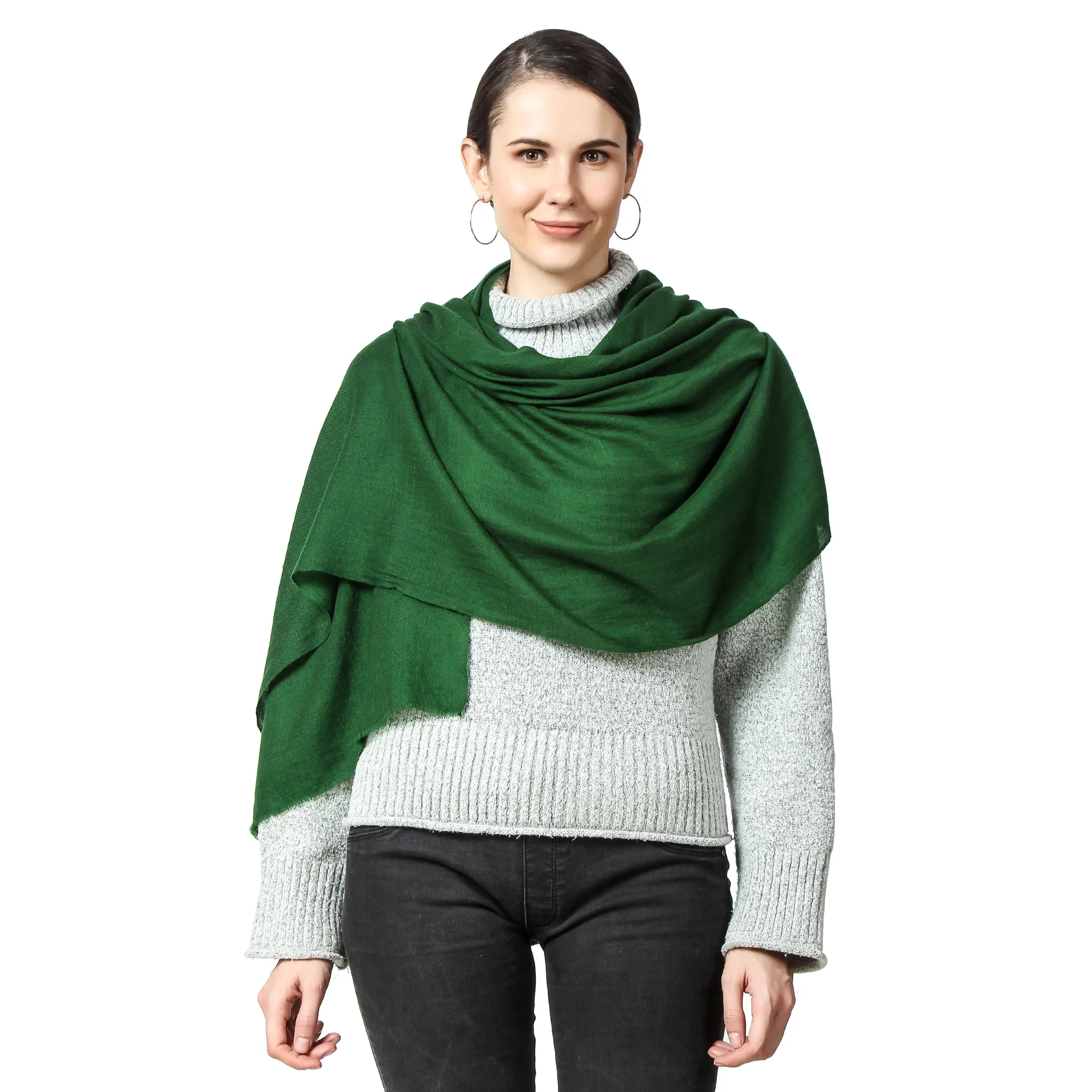 Green Cashmere Scarf